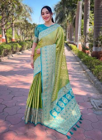 Attrective These Party Wear Saree in Fine Colored.These Saree And Blouse is Fabricated On Tissue Silk.Its Beautified With Weaving Jari Designer.