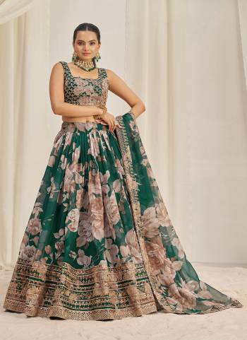 For A Designer Look,Grab These Lehenga Choli in Fine Colored.These Lehenga And Dupatta Are Fabricated On Organza Pair With Organza Blouse.Its Beautified With Designer Printed,Jari,Dori,Sequance Embroidery Work.