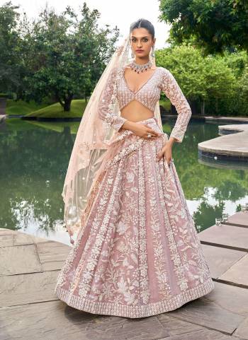 Attrective Looking This Partywear Fine Color Fancy Heavy Designer Choli And Lahenga Fabriced On Organza And Dupatta Net In Fabricated Beautified With Attrective Designer Heavy Embroidery Work. Buy Now.