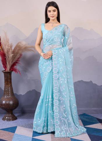 Attrective These Party Wear Saree in Fine Colored.These Saree Are Burberry Silk And Blouse is Art Silk Fabricated.Its Beautified With Designer Sequance Embroidery Work.