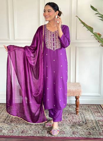 Attrective These Suit in Fine Colored Pair With Bottom And Dupatta.These Top And Bottom Are Fabricated On Rayon Slub Pair With Chinon Dupatta.Its Beautified With Designer Embroidery Work.