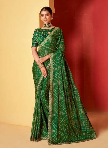 Garb These Party Wear Saree in Fine Colored.These Saree Are Moss Chiffon And Blouse is Fabricated On Art Silk Pair.Its Beautified With Designer Foil Printed With Embroidery Work Blouse,Border.