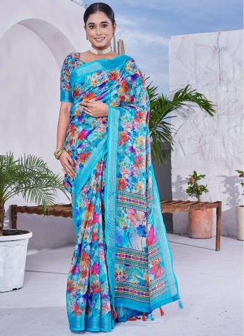 Looking These Fastival Wear Saree in Fine Colored.These Saree Are Linen Blend And Blouse is Linen Blend Fabricated.Its Beautified With Designer Digital Printed.