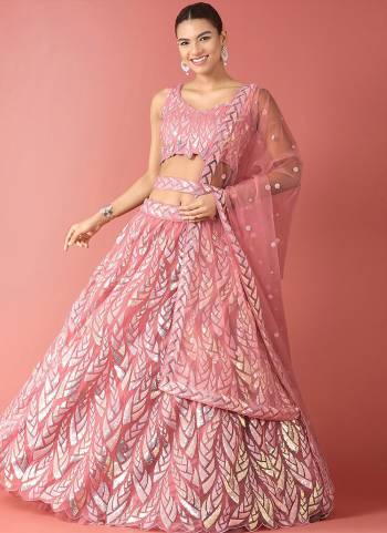 For A Designer Look,Grab These Lehenga Choli in Fine Colored.These Lehenga And Blouse Are Fabricated On Soft Net Pair With Dupatta Are Soft Net.Its Beautified With Designer Sequance Embroidery Work.