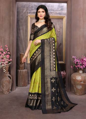  Looking These Party Wear Saree in Fine Colored.These Saree And Blouse is Fabricated On Cotton Silk Pair.Its Beautified With Wevon Jari Designer With Designer Foil Printed.