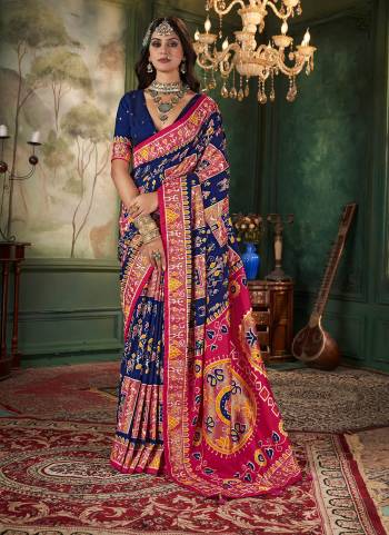 Garb These Party Wear Saree in Fine Colored.These Saree And Blouse is Fabricated On Tussar Silk Pair.Its Beautified With Wevon Jari Designer With Ikkat Printed.