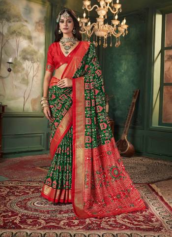 Garb These Party Wear Saree in Fine Colored.These Saree And Blouse is Fabricated On Tussar Silk Pair.Its Beautified With Wevon Jari Designer With Ikkat Printed.