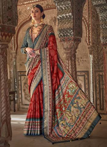 Looking These Fastival Wear Saree in Fine Colored.These Saree And Blouse is Fabricated On Viscose Silk.Its Beautified With Weaving Designer With Rajwadi Printed With Dew Drop Work.