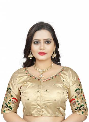 Grab These Beautiful Colored Readymade Blouse.Its Fabricated On Silk With Designer Mirror Embroidery Work.Buy Now.