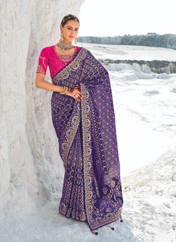 Looking These Traditional Party Wear Saree With 2 Blouse in Fine Colored.These Saree Are Georgette And Coming With 2 Blouse Fabricated On Art Silk.Its Beautified Wevon Designer With Bandhani Patola Printed With Embroidery Work Along With  1 Blouse With Embroidery Work And 1  Plain Rich Blouse.