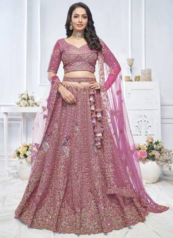 For A Fancy Designer Look,Grab These Lehenga Choli With Dupatta in Fine Colored.These Lehenga And Choli Are Soft Net And Dupatta Are Fabricated On Soft Net Pair.Its Beautified With Heavy Designer Thread,Jari,Sequance Embroidery,Stone Work.