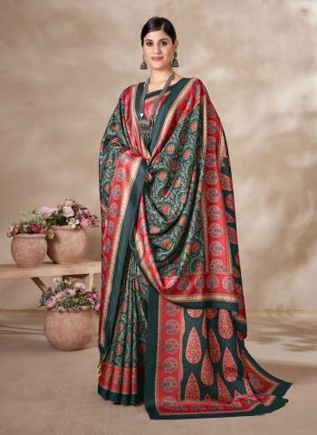 Looking These Winter Collction Saree With Shawl in Fine Colored.These Saree Are Pushmina And Blouse And Shawl is Fabricated On Pushmina.Its Beautified With Designer Digital Printed.