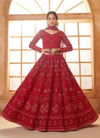 For A Designer Look,Grab These Lehenga Choli in Fine Colored.These Lehenga And Blouse Are Fabricated On Soft Net Pair With Soft Net Dupatta.Its Beautified With Designer Heavy Thread Embroidery With Diamond Work.