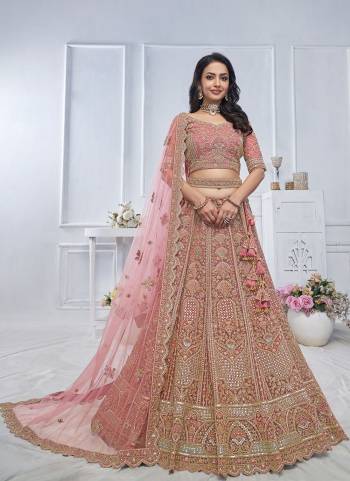 For A Fancy Designer Look,Grab These Lehenga Choli With Dupatta in Fine Colored.These Lehenga And Choli Are Soft Net And Dupatta Are Fabricated On Soft Net Pair.Its Beautified With Heavy Designer Jari,Sequance Embroidery,Stone Work.