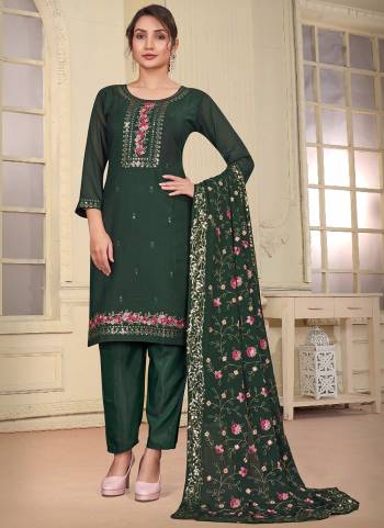 Grab These Beautiful Looking Readymade Top Bottom With Dupatta In Fine Colored.These Top And Dupatta Are Star Georgette And Bottom is Fabricated On Santoon.Its Beautified With Designer Embroidery Work.