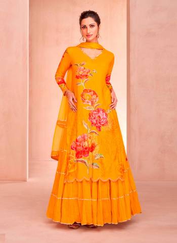 Attrective These Party Wear Free Size Stitched Gharara Atteched Suit in Fine Colored Pair With Dupatta.These Top Are Muslin And Dupatta Are Nazmin And Pair With Santoon Inner.Its Beautified With Designer Digital Printed With Hand Work.