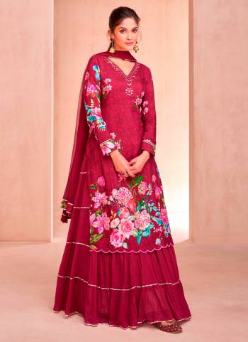 Attrective These Party Wear Free Size Stitched Gharara Atteched Suit in Fine Colored Pair With Dupatta.These Top Are Muslin And Dupatta Are Nazmin And Pair With Santoon Inner.Its Beautified With Designer Digital Printed With Hand Work.