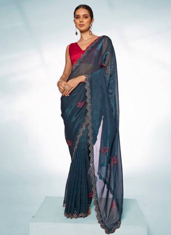 Attrctive These Fancy Saree in Fine Colored.These Saree Are Slub Organza And Blouse is Fabricated On Art Silk Pair.Its Beautified With Swarovski Disigner.