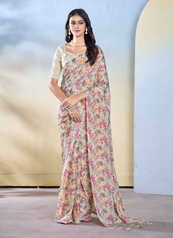 Grab These Festive Ready To Wear Saree in Fine Colored.These Saree is Fabricated On Georgette Pair With Mono Banglori Blouse.Its Beautified Designer Printed.