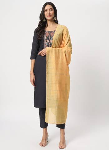 Looking These Beautiful Looking Readymade Suits.These Top Are Cotton And Bottom Are Cotton And Dupatta Are Viscose Fabricated.Its Beautified With Designer Embroidery Work.