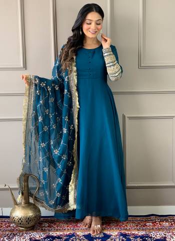 Attrective These Long Suit in Fine Colored Pair With Bottom And Dupatta.These Top Are Georgette And Bottom Are Fabricated On Art Silk Pair With Georgette Dupatta.Its Beautified With Designer Embroidery Work.