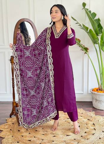 Attrective Looking These Beautiful Looking Readymade Suits.These Top And Bottom Are Viscose Chanderi And Dupatta Silk Blend Fabricated.Its Beautified With Designer Embroidery Work.