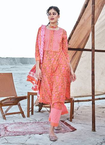 Looking These Beautiful Looking Readymade Suits.These Top Are Cotton And Bottom Are Cotton And Dupatta Are Cotton Fabricated.Its Beautified With Designer Printed With Work.