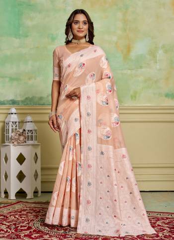 Grab These Saree in Fine Colored Pair With Blouse.These Saree and Blouse Are Fabricated On Cotton.Its Beautified With Wevon Thread Designer.