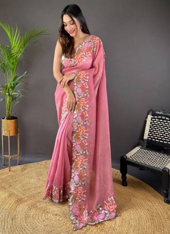 Garb These Party Wear Saree in Fine Colored.These Saree Are Glossy Silk And Blouse is Glossy Silk Fabricated.Its Beautified With Designer Cross Stich Multy Thread Embroidery Cut Work.