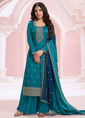 Attrective These Designer Plazzo Suit in Fine Colored Pair With Bottom And Dupatta.These Top Are Vichitra And Dupatta Are Fabricated On Chinon Pair With Santoon Bottom.Its Beautified With Santoon Inner.Its Beautified With Heavy Designer Jari Embroidery Work.