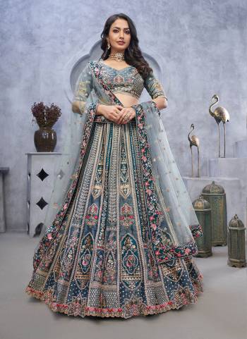 For A Fancy Designer Look,Grab These Lehenga Choli With Dupatta in Fine Colored.These Lehenga And Choli Are Organza Net And Dupatta Are Fabricated On Soft Net Pair.Its Beautified With Heavy Designer Sequance Embroidery,Stone Work.