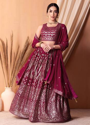 For A Fancy Designer Look,Grab These Lehenga Choli With Dupatta in Fine Colored.These Lehenga And Choli Are Georgette And Dupatta Are Fabricated On Georgette Pair.Its Beautified With Designer Sequance & Thread Embroidery Work.