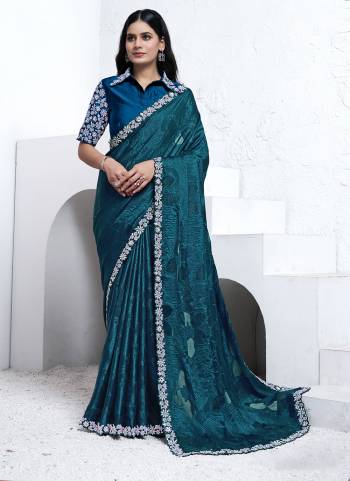 Look Attrective These Designer Party Wear Saree in Fine Colored.These Saree Are Pattern Georgette And Blouse Japan Poly is Fabricated.Its Beautified Desiger Hand Work.