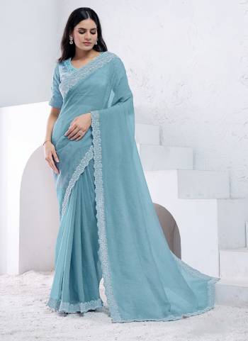 Look Attrective These Designer Party Wear Saree in Fine Colored.These Saree Are Crush Silk And Blouse Japan Poly is Fabricated.Its Beautified Desiger Hand Work.