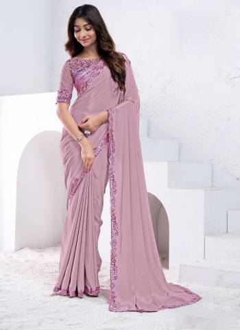 Look Attrective These Designer Party Wear Saree in Fine Colored.These Saree Are Crepe Silk And Blouse Maharani Net is Fabricated.Its Beautified Desiger Hand Work.