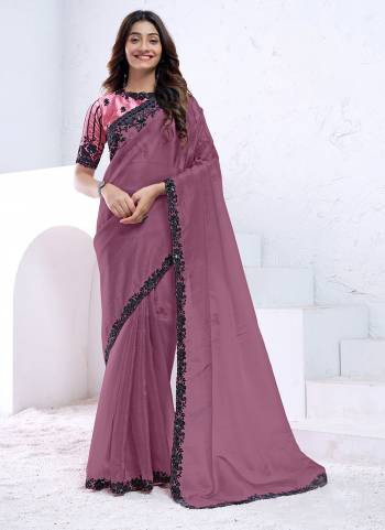 Look Attrective These Designer Party Wear Saree in Fine Colored.These Saree Are Crepe Silk And Blouse Malai Silk is Fabricated.Its Beautified Desiger Hand Work.