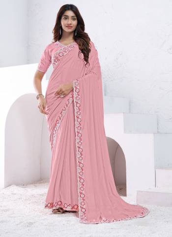 Look Attrective These Designer Party Wear Saree in Fine Colored.These Saree Are Crepe Silk And Blouse Raw Silk is Fabricated.Its Beautified Desiger Hand Work.