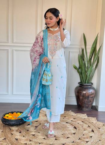 Attrective Looking These Beautiful Looking Readymade Suits.These Top And Bottom Are Viscose Chanderi And Dupatta Chanderi Fabricated.Its Beautified With Designer Embroidery Work.