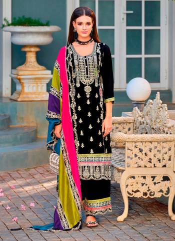 Garb These Designer Plazzo Suit in Fine Colored Pair With Bottom And Dupatta.These Top Are Chinon And Dupatta Are Fabricated On Chinon Pair With Chinon Bottom.Its Beautified With Santoon Inner.Its Beautified With Heavy Designer Embroidery Work.