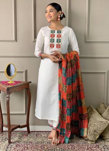 Looking These Readymade Suit in Fine Colored Pair With Bottom And Dupatta.These Top And Bottom Are Fabricated On Viscose Pair With Silk Blend Dupatta.Its Beautified With Designer Embroidery Work.