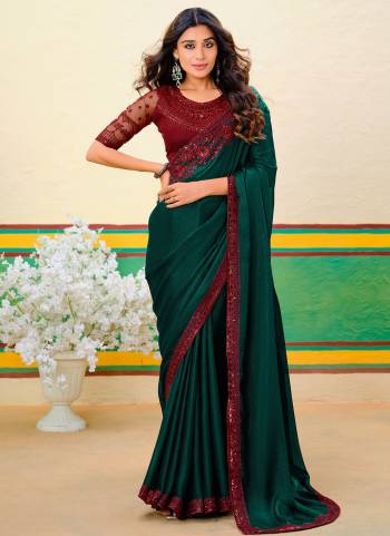 Garb These Party Wear Saree in Fine Colored.These Saree Are Georgette Jari And Blouse is Fabricated On Georgette Pair.Its Beautified With Wevon Designer With Fancy Embroidery Work.