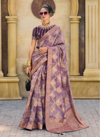 Attrective These Party Wear Saree in Fine Colored.These Saree Are Jacquard Silk And Blouse is Fabricated On Silk Blend Pair.Its Beautified With Heavy Wevon Designer With Fancy Embroidery Work Blouse.