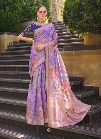 Attrective These Party Wear Saree in Fine Colored.These Saree Are Jacquard Silk And Blouse is Fabricated On Silk Blend Pair.Its Beautified With Heavy Wevon Designer With Fancy Embroidery Work Blouse.