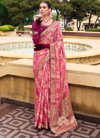 Attrective These Party Wear Saree in Fine Colored.These Saree Are Jacquard Silk And Blouse is Fabricated On Silk Blend Pair.Its Beautified With Heavy Wevon Designer With Fancy Embroidery Work Blouse.