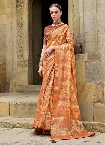 Attrective These Party Wear Saree in Fine Colored.These Saree Are Jacquard Silk And Blouse is Fabricated On Silk Blend Pair.Its Beautified With Heavy Wevon Designer With Fancy Embroidery Work Blouse.