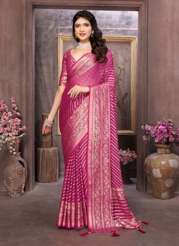 Looking These Party Wear Saree in Fine Colored.These Saree Are Moss Brasso And Blouse is Fabricated On Moss Brasso Pair.Its Beautified With Brasso Cutting Designer Work.