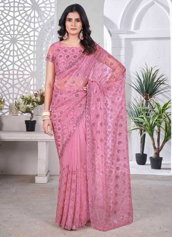 Attrective These Party Wear Saree in Fine Colored.These Saree Are Tissue Net And Blouse is Tissue Net Fabricated.Its Beautified With Designer Thread,Sequance,Pite Embroidery Work.