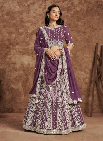 For A Designer Look,Grab These Lehenga Choli in Fine Colored.These Lehenga And Blouse Are Fabricated On Faux Georgette Pair With Faux Georgette Dupatta.Its Beautified With Designer Embroidery Work.