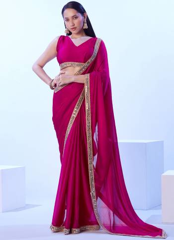 Attrctive These Fancy Party Wear Saree in Fine Colored.These Saree Are Blomming Satin Chiffon And Blouse is Fabricated On Art Silk Pair.Its Beautified With Solid Disigner With Lace.