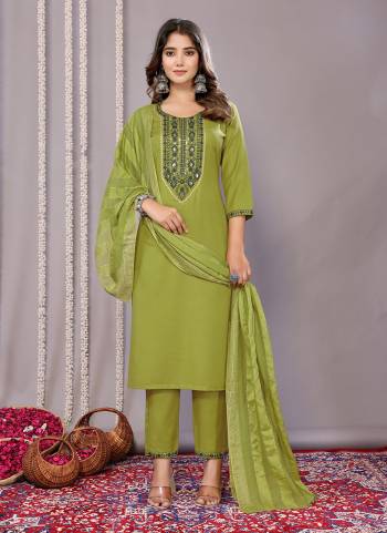 Looking These Beautiful Party Wear Designer Readymade Suits.These Top And Bottom Are Cotton Blend And Dupatta is Fabricated On Viscose.Its Beautified With Designer Embroidery Work.